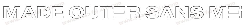 MADE Outer Sans Medium Future History D字体转换